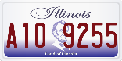 IL license plate A109255