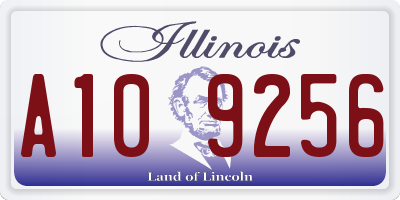 IL license plate A109256