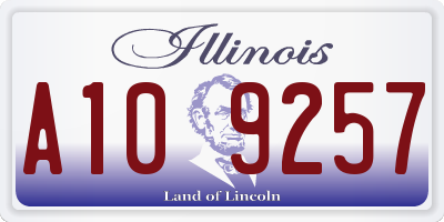 IL license plate A109257