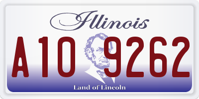 IL license plate A109262