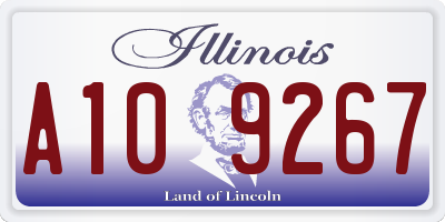 IL license plate A109267