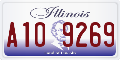 IL license plate A109269
