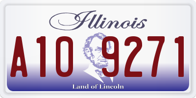 IL license plate A109271