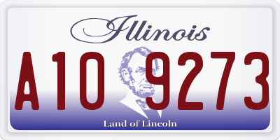 IL license plate A109273