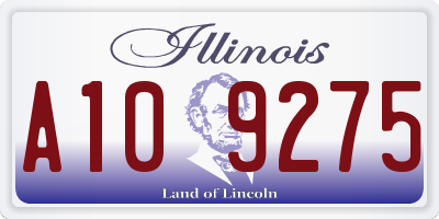IL license plate A109275