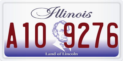 IL license plate A109276