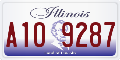 IL license plate A109287