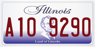IL license plate A109290
