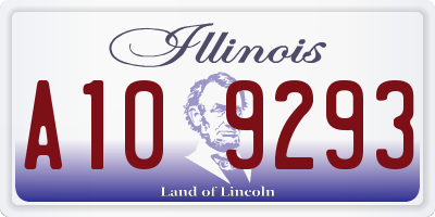 IL license plate A109293