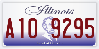 IL license plate A109295