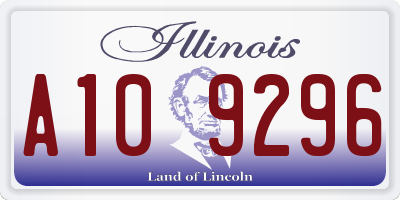 IL license plate A109296
