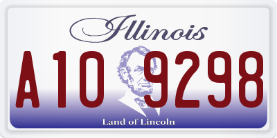 IL license plate A109298
