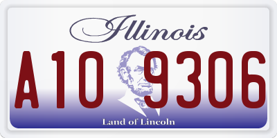IL license plate A109306