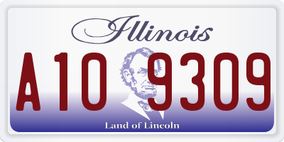 IL license plate A109309