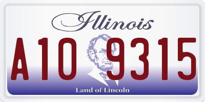 IL license plate A109315