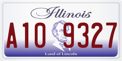IL license plate A109327