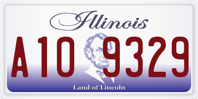 IL license plate A109329