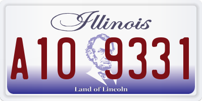 IL license plate A109331