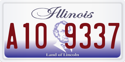 IL license plate A109337