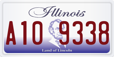 IL license plate A109338