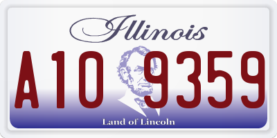 IL license plate A109359