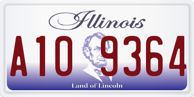 IL license plate A109364