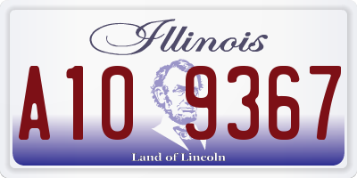 IL license plate A109367