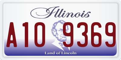 IL license plate A109369