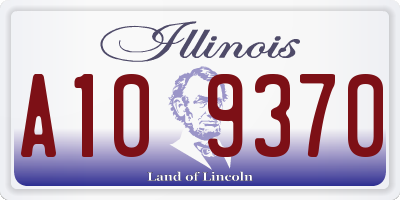 IL license plate A109370