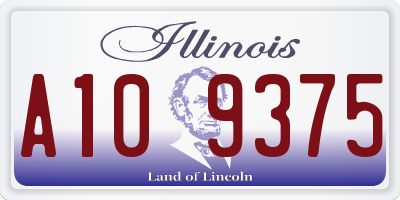 IL license plate A109375