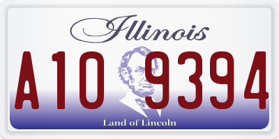 IL license plate A109394