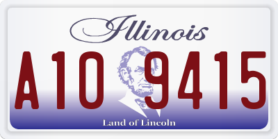IL license plate A109415