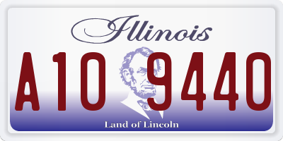 IL license plate A109440