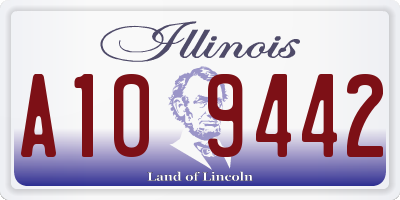 IL license plate A109442