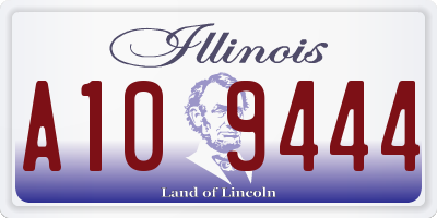 IL license plate A109444