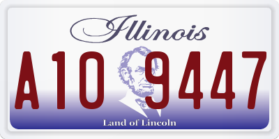 IL license plate A109447