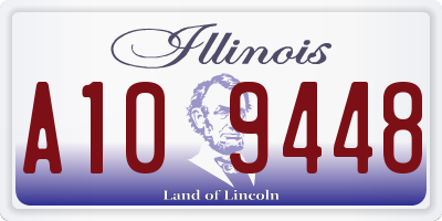 IL license plate A109448
