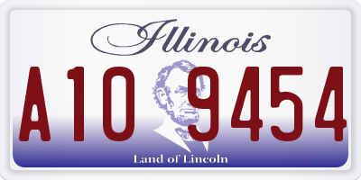 IL license plate A109454