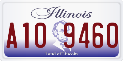 IL license plate A109460
