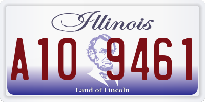 IL license plate A109461