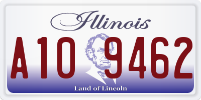 IL license plate A109462