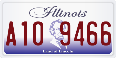 IL license plate A109466
