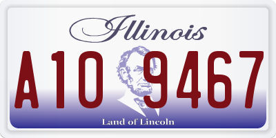 IL license plate A109467