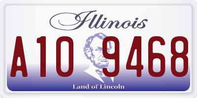 IL license plate A109468