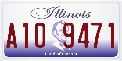 IL license plate A109471