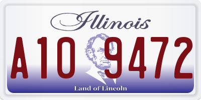 IL license plate A109472