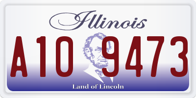 IL license plate A109473