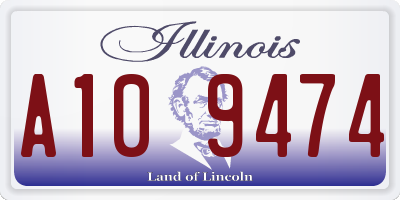 IL license plate A109474