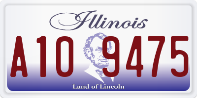 IL license plate A109475