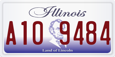 IL license plate A109484